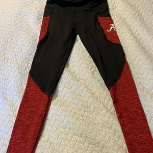 University of Alabama logo workout leggings size S